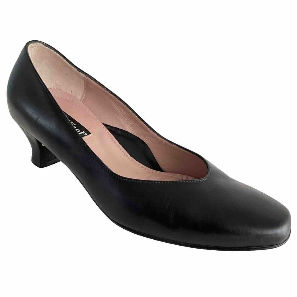 Beautifeel Leather Low Heel Arch Support Pumps Black 37